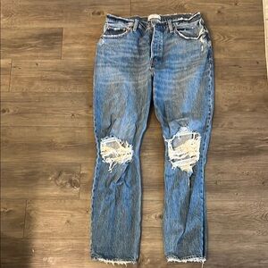 Abercrombie & Fitch High Rise Blue Denim